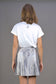 A-Line Skirt "COSMIC BLOOM" - silver