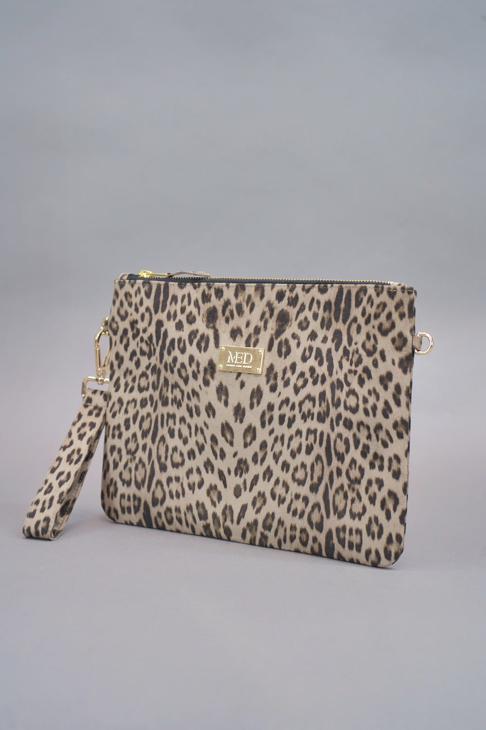 Twin Clutch aus Velours "LEO"