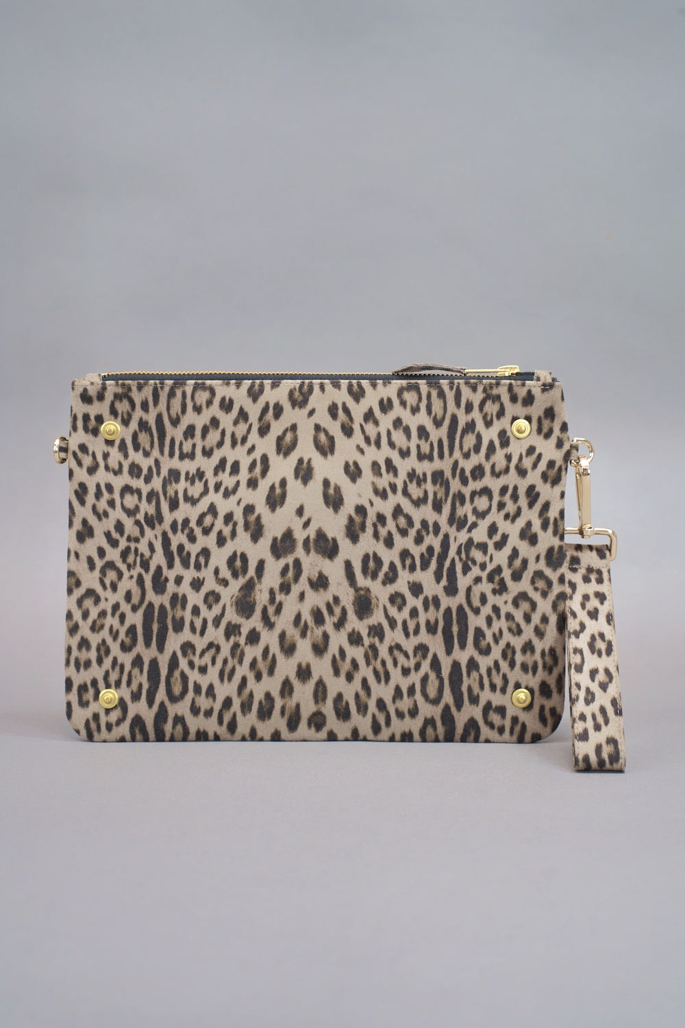 Twin Clutch aus Velours "LEO"