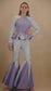 Biker Jacket & Safari Trousers "JARDIM" - lilac