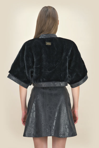 A-Line Skirt "JARDIM" - black - Manuel Essl Design