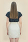 Pocket Skirt with Vent "JARDIM" - beige - Manuel Essl Design