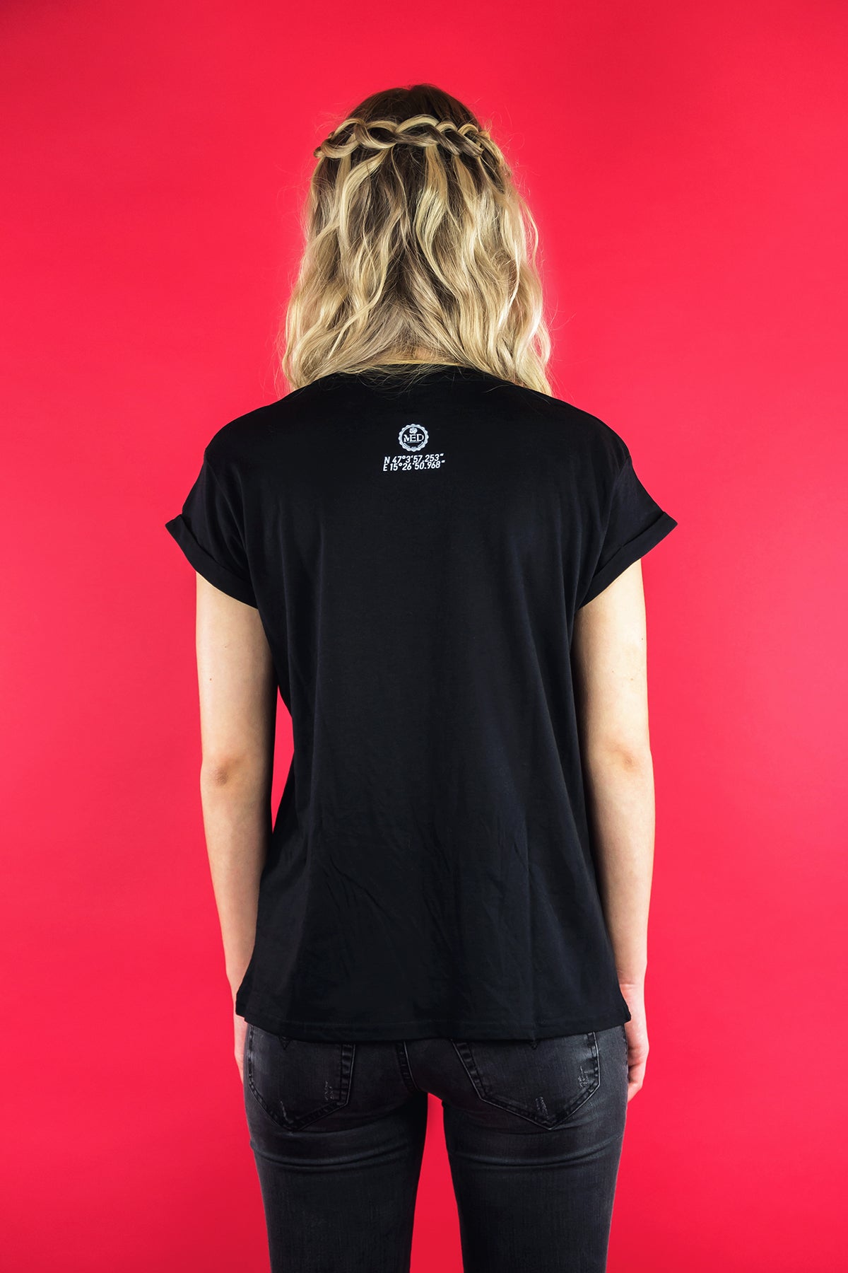 T-Shirt "ROSE" - Black - Manuel Essl Design