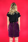 Panel Skirt with Lacing "LILAC VELVET" - Manuel Essl Design