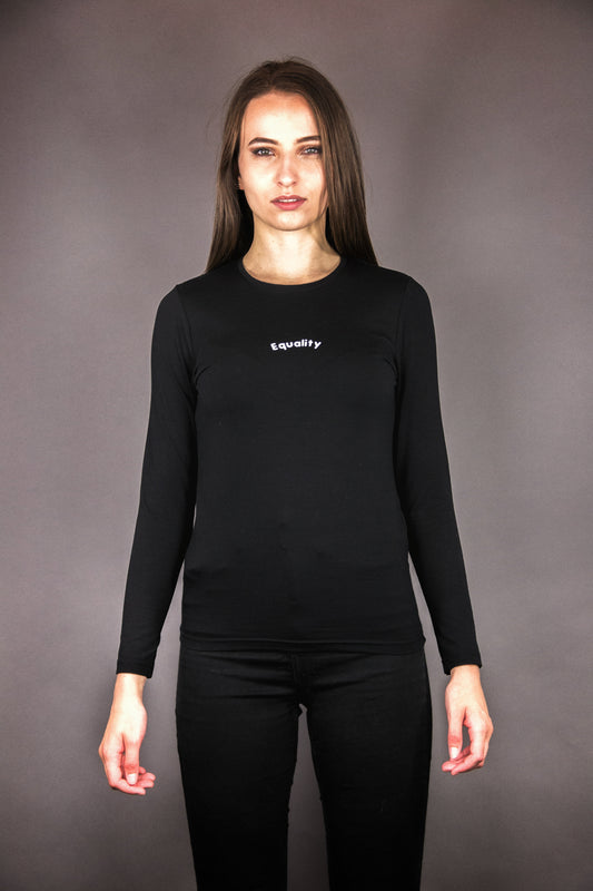 Longsleeve T-Shirt "EQUALITY" - black - Manuel Essl Design