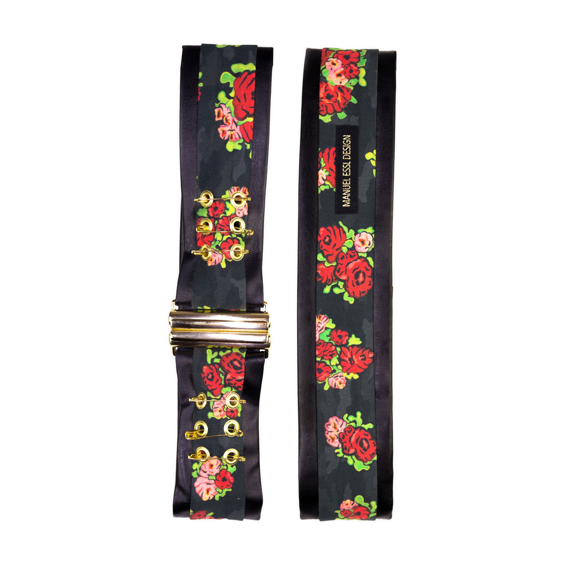 Waist Belt with Safety Pin Fastening - Black - Manuel Essl Design