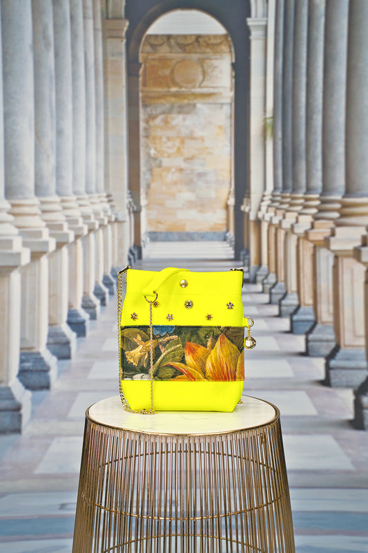 Mini Mini Bag "FLORAL" - neon - Manuel Essl Design
