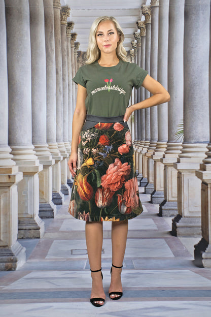 Midi Skirt "FLORAL" - Manuel Essl Design
