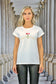 T-Shirt "FLORAL" - white - Manuel Essl Design