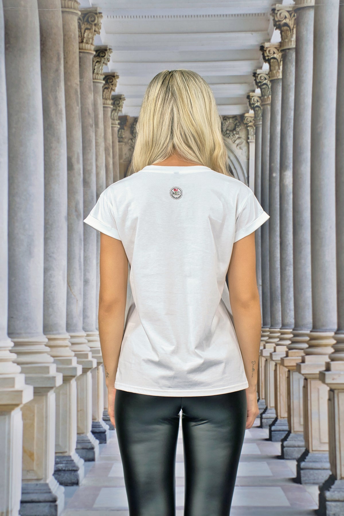 T-Shirt "FLORAL" - white - Manuel Essl Design