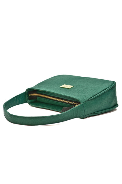 Hobo - Tasche aus Ananasleder - evergreen - Manuel Essl Design