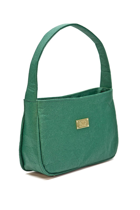 Hobo - Tasche aus Ananasleder - evergreen - Manuel Essl Design