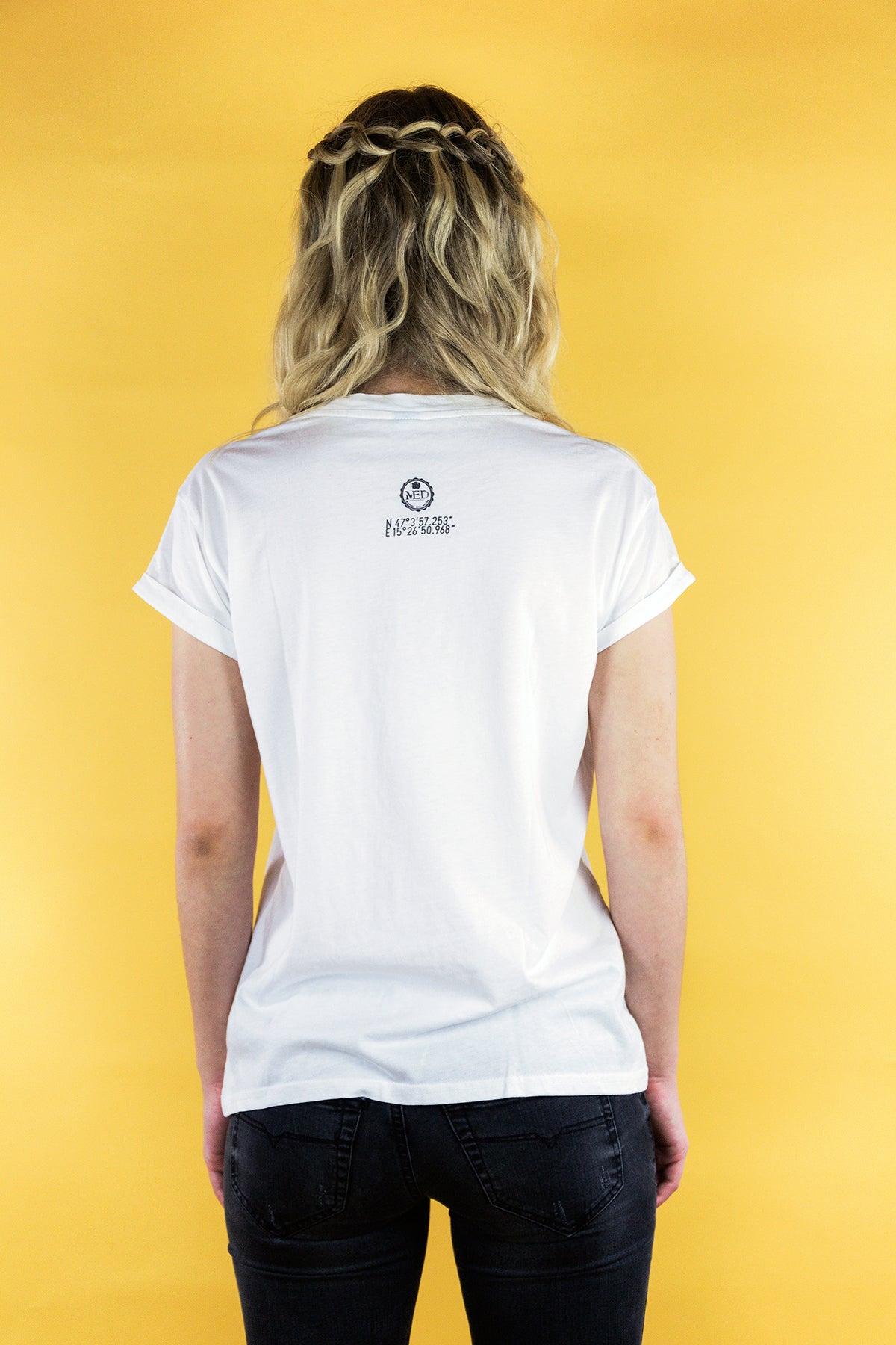 T-Shirt "ROSES PRINT" - white - Manuel Essl Design