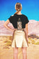 Flared Utility Wrap Skirt "LEO" - gold - Manuel Essl Design