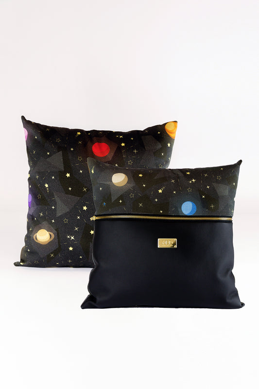 Pillow "SPACE" (cover) - Black - Manuel Essl Design