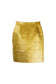 Panel Skirt in Imitation Leather "SPACE" - Gold - Manuel Essl Design