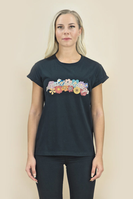 T-Shirt "JARDIM" - schwarz - Manuel Essl Design