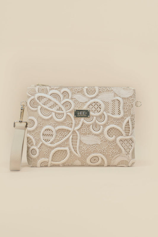 Twin Clutch "JARDIM" - beige - Manuel Essl Design